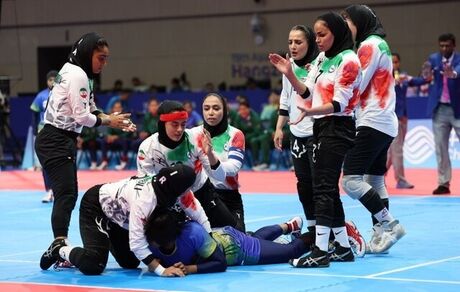 صعود تیم ملی کبدی بانوان به نیمه نهایی بازی‌های آسیایی