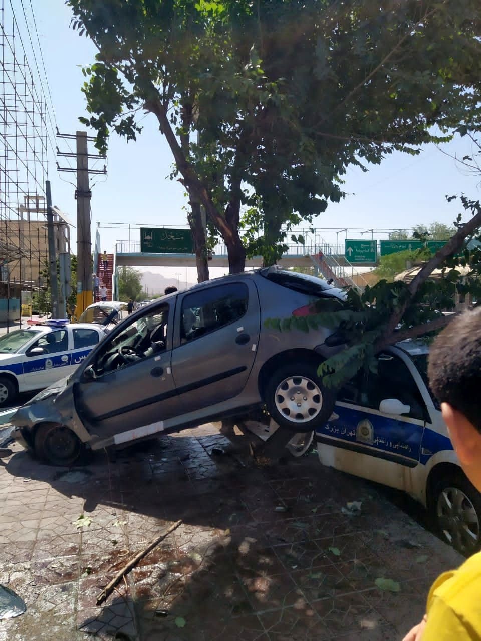 تصاویری از دو تصادف سنگین امروز