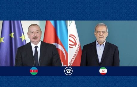 روسای جمهوری ایران و جمهوری آذربایجان گفت و گو کردند
