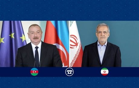 روسای جمهوری ایران و جمهوری آذربایجان گفت و گو کردند
