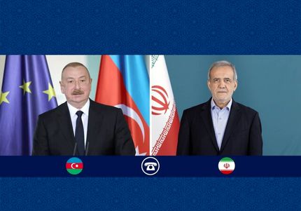 روسای جمهوری ایران و جمهوری آذربایجان گفت و گو کردند
