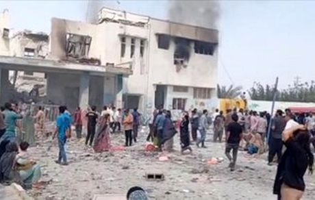 انتشار تصویر هوایی از مدرسه میناب بعد از حمله آمریکا