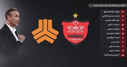 اعلام ترکیب پرسپولیس مقابل سایپا/ نیمکت نشینی علی علیپور