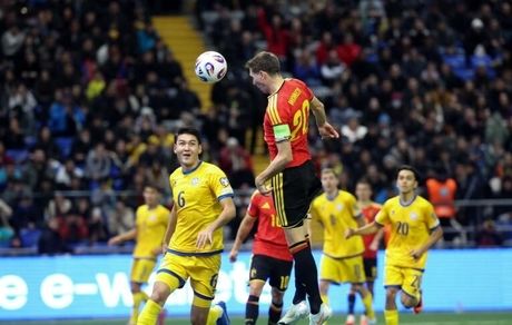 بلژیک مقابل قزاقستان متوقف شد