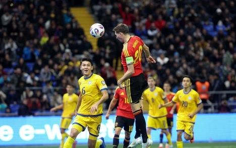 بلژیک مقابل قزاقستان متوقف شد