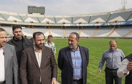 عملیات بازسازی ورزشگاه آزادی در ۳ شیفت کاری در حال انجام است