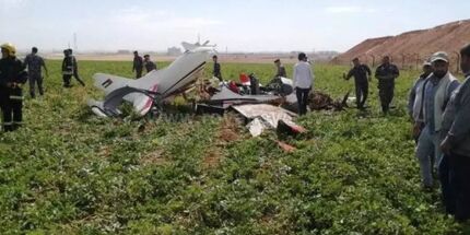 جان باختن دو نفر براثر سقوط هواپیمای ارتش اردن