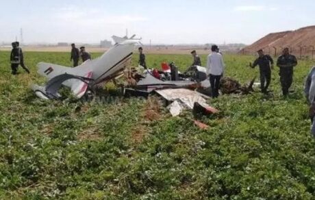 جان باختن دو نفر براثر سقوط هواپیمای ارتش اردن