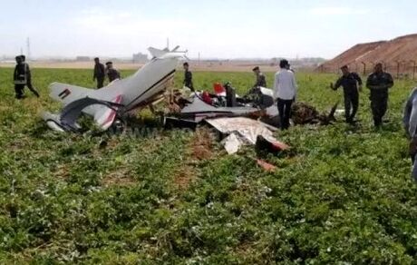 جان باختن دو نفر براثر سقوط هواپیمای ارتش اردن