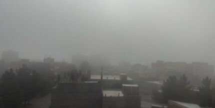 آلودگی شدید هوا در بناب