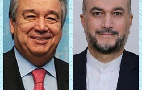 وزیر امور خارجه با دبیر کل سازمان مل گفت و گو کرد / موضوعات: لغو تحریم‌ها، یمن و افغنستان