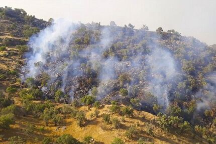 مهار آتش سوزی «کوه سرخ» گچساران
