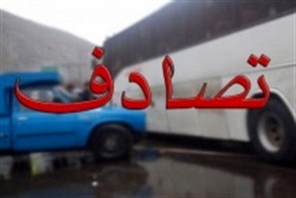 ۸ فوتی و مصدوم در تصادف اتوبوس با نیسان آبی