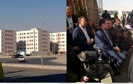 افتتاح ویدئو کنفرانسی ۴۹۷۲ واحد نهضت ملی مسکن در قزوین همزمان با سفر رییس جمهور
