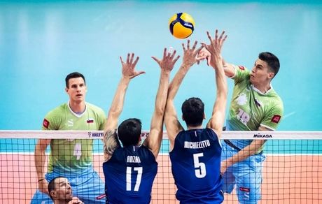 صعود ایتالیا به فینال والیبال قهرمانی جهان با شکست اسلوونی