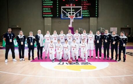 تیم ملی بسکتبال دختران زیر ۱۸ سال ایران به فینال آسیا نرسید