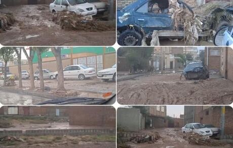 مصدومیت پنج نفر در سیل اهر