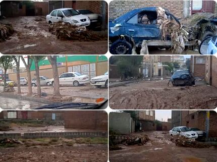 مصدومیت پنج نفر در سیل اهر