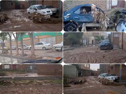 مصدومیت پنج نفر در سیل اهر