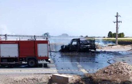 جزئیات حادثه جاده‌ای خودرو حامل تجهیزات نظامی