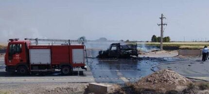 جزئیات حادثه جاده‌ای خودرو حامل تجهیزات نظامی