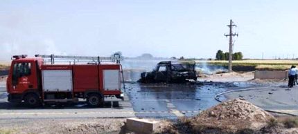 جزئیات حادثه جاده‌ای خودرو حامل تجهیزات نظامی
