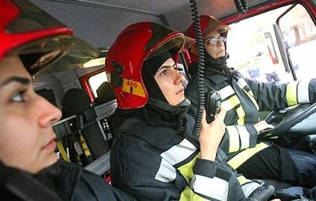آغاز فعالیت ۱۶ آتش نشان زن در تهران