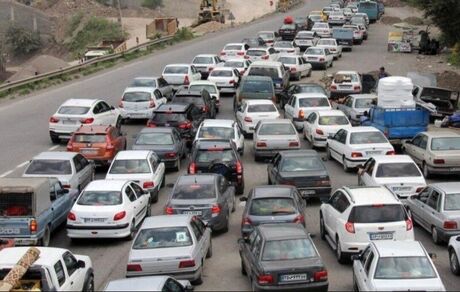 بدلیل ترافیک بازگشت مسافرین، جاده چالوس یک طرفه شد