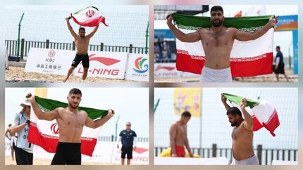 هر ۴ کشتی گیر ایران در بازی‌های ساحلی آسیا، طلا گرفتند