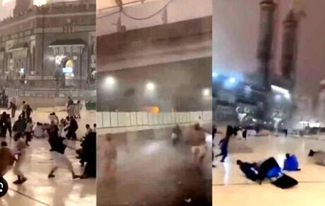 طوفان شدید دیروز عربستان را درنوردید