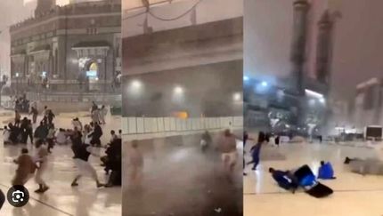 طوفان شدید دیروز عربستان را درنوردید