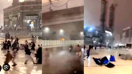 طوفان شدید دیروز عربستان را درنوردید