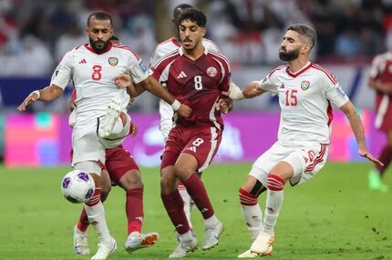 باخت سنگین قطر در خانه مقابل امارات / عراق به سختی برد