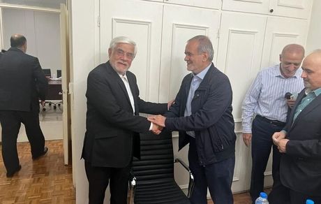 پزشکیان با عارف دیدار کرد