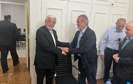 پزشکیان با عارف دیدار کرد