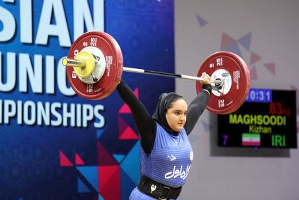 سه برنز دختر وزنه‌بردار ایران در دسته ۸۷ کیلوگرم وزنه‌برداری قهرمانی آسیا ۲۰۲۴ 