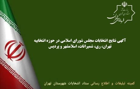 اعلام نتایج کامل انتخابات مجلس در تهران