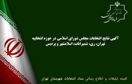 اعلام نتایج کامل انتخابات مجلس در تهران