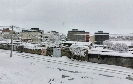 بارش ۴۰ سانتی‌متری برف در فاروج / برف محور جغتای - جوین را بست