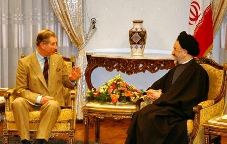 تصویری تاریخی از تنها دیدار پادشاه جدید انگلیس با رئیس جمهوری از ایران