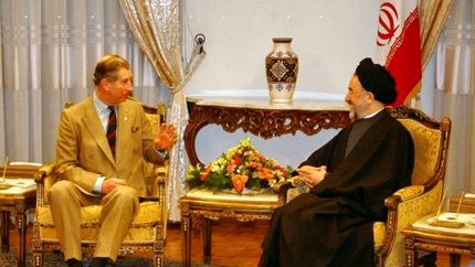 تصویری تاریخی از تنها دیدار پادشاه جدید انگلیس با رئیس جمهوری از ایران