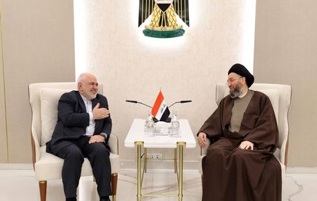 ظریف با رهبر جریان حکمت ملی عراق دیدار و گفت و گو کرد