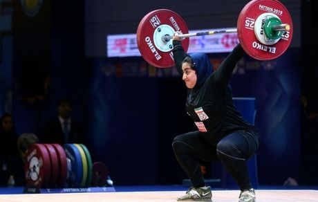 دومین دختر وزنه‌بردار ایران در قطر هفتم شد