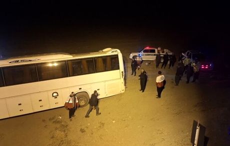 ۲۳ مصدوم در حادثه اتوبوس سبزوار