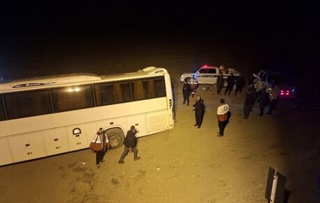 ۲۳ مصدوم در حادثه اتوبوس سبزوار
