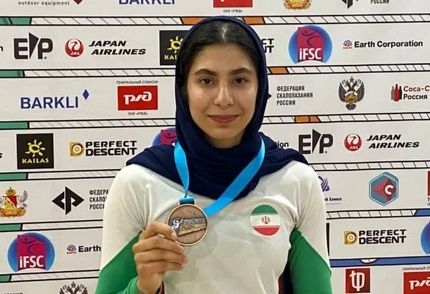 بانوی سنگنورد کشورمان مدال برنز جوانان جهان را کسب کرد