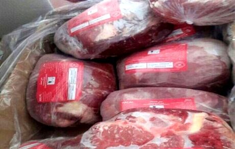 تخلیه محموله گوشت منجمد برزیلی در بندرعباس