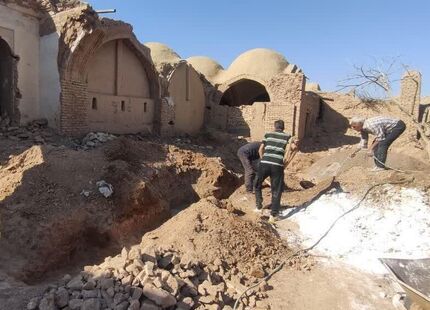 آغاز عملیات اجرایی مرمت تیمچه علیخان  کوهبنان