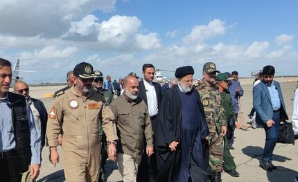 بازدید رئیس جمهور از مناطق سیل زده استان سیستان و بلوچستان