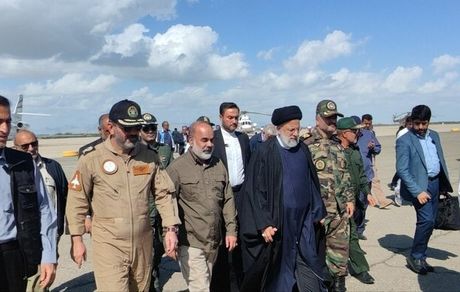 بازدید رئیس جمهور از مناطق سیل زده استان سیستان و بلوچستان